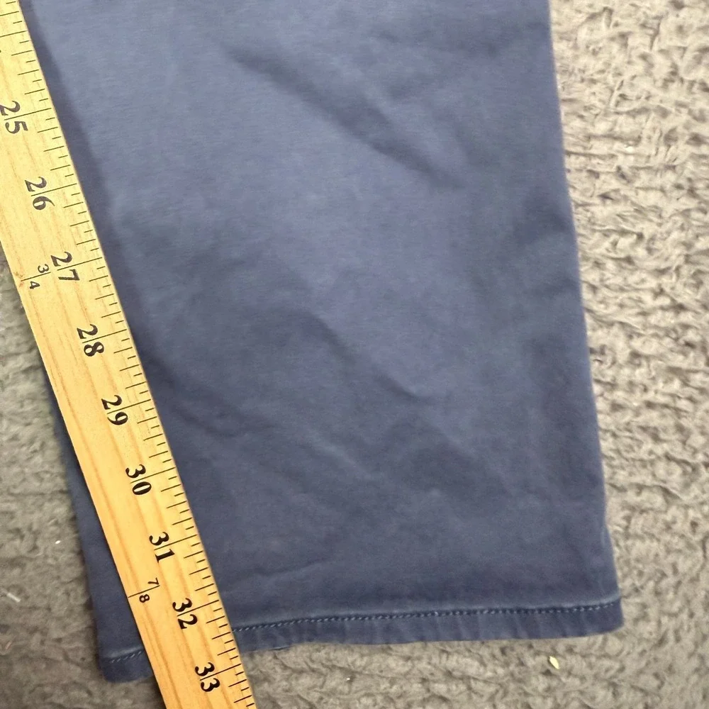Peter Millar Crown Ultimate Sateen 5 Pocket Pants Mens 30x33 Blue Chino MF15B93